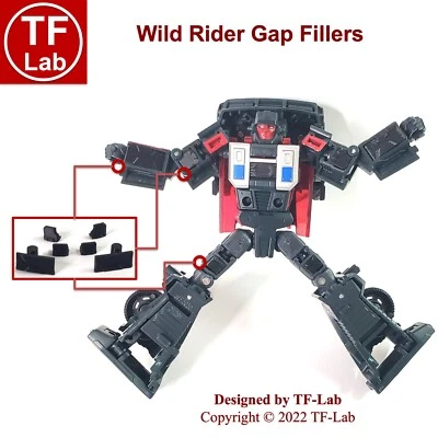 Kit de actualización de rellenos de brecha para Transformers Generations Legacy Wild Rider Menasor Foto 1 de 4