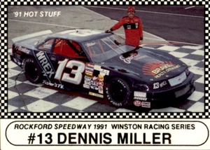 Langenberg Rockford Speedway 1991 #13 Dennis Miller South Beloit Illinois Racing - Imagen 1 de 2