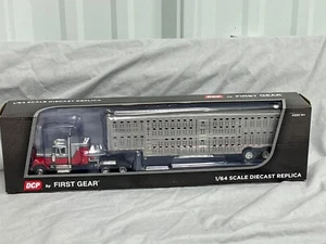 RED & Silver MACK Super-Liner w Cattle Pot Livestock Trailer #60-0998 NIB SHARP - Picture 1 of 10