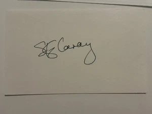 Skip Caray Signed Index Card 3x5 Atlanta Braves JSA LOA  - Picture 1 of 3