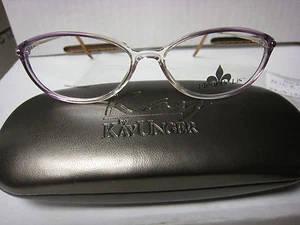 FLEUR DE LIS Eyeglass Frames NICE in LAVENDER 52-13-130 - Picture 1 of 3