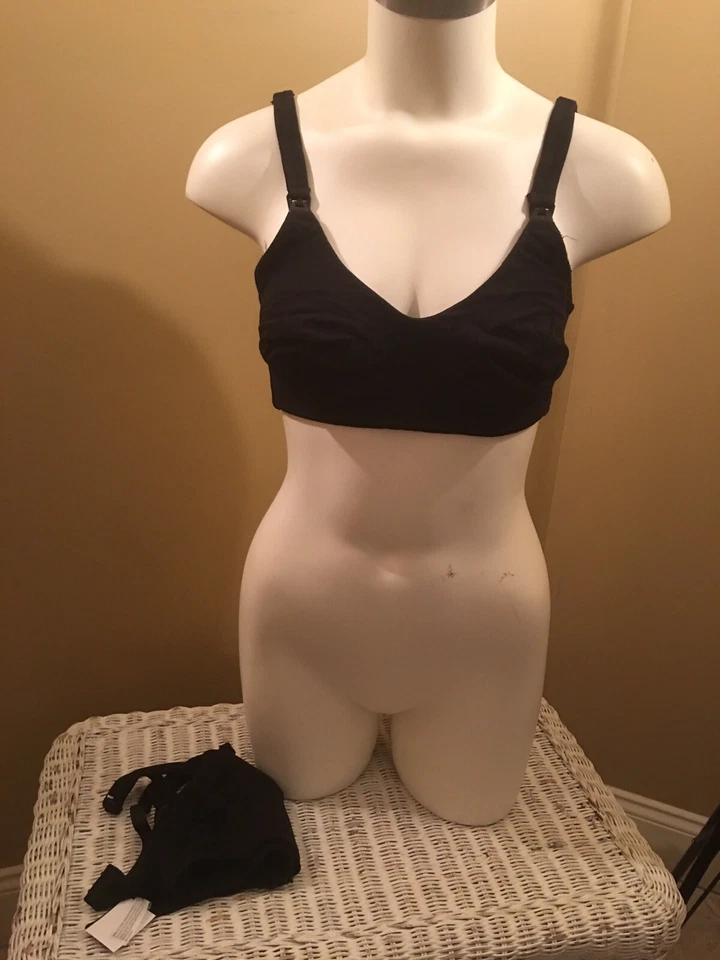 Sutiã de enfermagem maternidade soft-cup pacote com 2 preto TAMANHO 36C  - Imagem 1 de 4