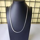 14GP Necklace Silver-tone 20.5 " Necklace "I Love You" Chain Herringbone Pattern