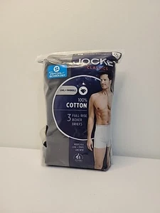 Jockey Men's Underwear Lightweight Soft Classic Boxer Brief 3 Pack Black XXL - Picture 1 of 4