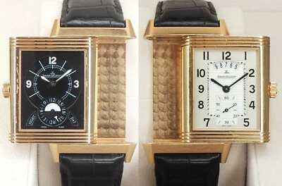 Jaeger LeCoultre Grand Taille JUMBO Night & Day 18ct Rosegold 2015, Box + Zert. - Bild 1 von 4