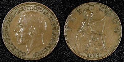Great Britain George V (1910-1936) Bronze 1936 Farthing ch.XF KM# 825 (26 802) - Image 1 of 3