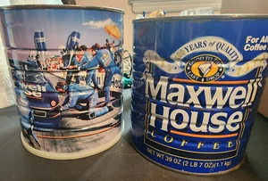 Two Vintage Maxwell House Coffee Cans/Tins - Picture 1 of 1
