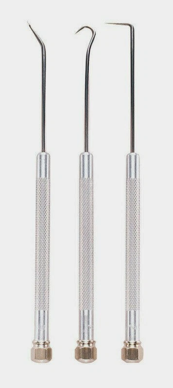 General Tools PROBE/PICK SET 862 Steel 3 Piece 45 Degree Double Hook Bend 6.5" L - Image 1 of 1