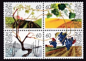 LIECHTENSTEIN #1029-1032a MNH LIFE CYCLE OF GRAPE VINES - Picture 1 of 1