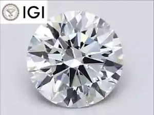 2.40 Ct Round Cut IGI Certified Lab Grown CVD Diamond F Color VVS2 Clarity STONE - Picture 1 of 10