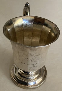Antique American Coin Silver Gale Wood Hughes 1839 Cup John Ely Peterson Guards - Picture 1 of 14
