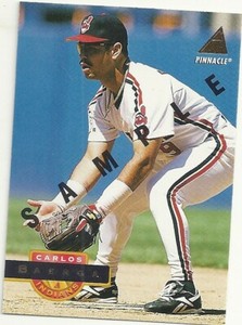 Sample Card 1994 Pinnacle Carlos Baerga Indians Sample Card # 2