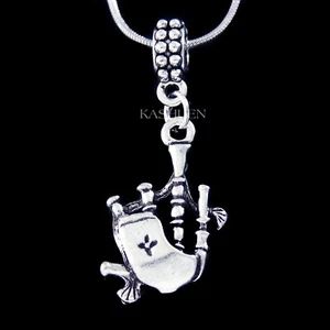Scotland Bagpipes Necklace~ Scottish Woodwind Music Musical Instrument Jewelry - Picture 1 of 8
