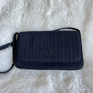 Lauren Ralph Lauren Wool Navy Women’s Shoulder Bag - Picture 1 of 10