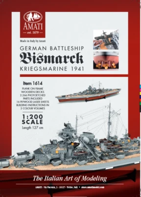 Amati kit Corazzata Bismarck codice 1614 - Immagine 1 di 3
