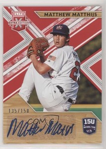 2019 Elite Extra Edition 15U National Team Signatures Red Matthew Matthijs Auto