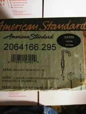 American Standard 2064166.295 Serin Enchufe Alimentado Sensor PROXIMIDAD Grifo NUEVO Foto 1 de 4