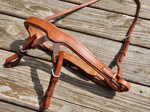 CWD Anatomic Padded Crank Noseband Caveson - Elastic Bit Straps - Size 3 (Full) - Picture 1 of 9