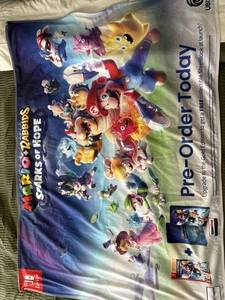 Gamestope Mario + Rabbids Sparks of Hope Fabric 34" x 48" Banner Poster Display  - Picture 1 of 1