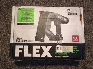 Flex FX4511-Z 24v 18GA 1/4” Herramienta Grapadora Corona Estrecha Solo NUEVA - Imagen 1 de 6