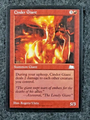 Cinder Giant Weatherlight MTG  Magic (NM) Never played ................(DS3D1L4) - Image 1 of 4