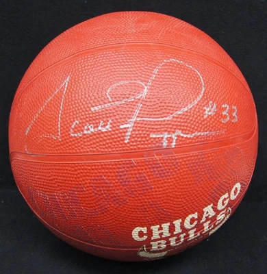 SCOTTIE PIPPEN Autographed Bulls Arena Basketball PSA/DNA CHICAGO BULLS - Image 1 of 4