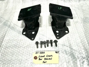 03-08 Nissan 350Z Front Bumper Crash Bar Mounting Bracket Pair Set OEM - Picture 1 of 17