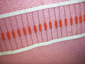 QTY (25) .01uf 200V 5% "PACER" AXIAL POLYESTER FILM/FOIL 192P103X5200 SBE - Picture 1 of 5