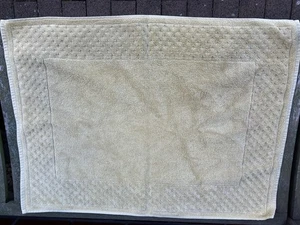 Badteppich Duschvorleger Badewannenvorleger Baumwolle Gelb 66x49 cm - Bild 1 von 4