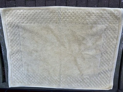 Badteppich Duschvorleger Badewannenvorleger Baumwolle Gelb 66x49 cm - Bild 1 von 4