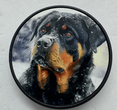 Soporte para teléfono Rottweiler perro / agarre para dedos | soporte adhesivo expandible  Foto 1 de 3
