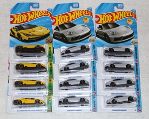 12x Hot Wheels Porsche 911 Carrera T (8), 16 Lamborghini Centenario Roadster (4) - Bild 1 von 10