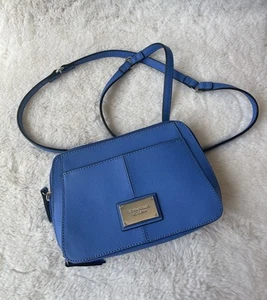 TIGNANELLO Purse Handbag Crossbody Blue Genuine Leather Excellent Condition - Picture 1 of 4
