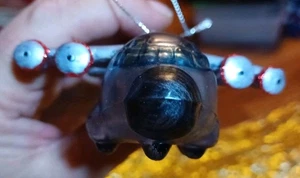 Blown Glass Large Carrier Plane Christmas Ornament,Handmade,  preowned - Picture 1 of 12