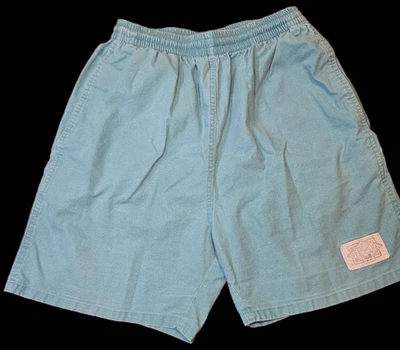 Bañador Off Shore Algodón Vintage Años 80-90 Pantalones Cortos, Azul Claro/Azul Marino Talla S Foto 1 de 4