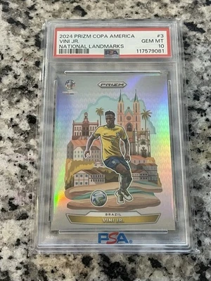 2024 帕尼 Prizm Copa America 国家地标 Vini Jr. PSA 10 — 第 1/2 张图片