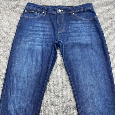 Jeans Armani Exchange para Hombres 33x30 Ajustados Azul Lavado Elástico Denim J14 A | X Foto 1 de 4