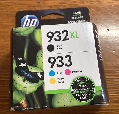PACK DE 4 TINTAS ORIGINALES HP 932XL NEGRAS Y 933 COLOR OFFICEJET 7110 7510 caducidad febrero 2024 Foto 1 de 2