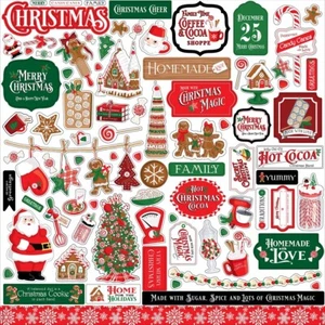 Carta Bella - Christmas Cheer 12x12 Element Sticker Santa Scrapbook - Picture 1 of 1