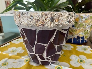 The Art of France ~ Mosaic Pottery ~ Garden Jardinere Planter ~ Coastal - Picture 1 of 6