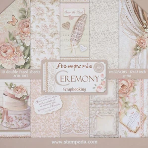 Stamperia Scrapbook-Block 10 Hojas 30,5x30,5cm Scrapbooking Papel Tarjetas - Imagen 1 de 12