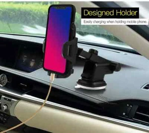 360° Rotatable In Car Suction Phone Holder Dashboard Windscreen Universal Mount! - Picture 1 of 4