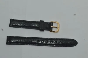SEIKO 12mm Original Strap Black Lizard Leather Salesman's Sample New-Old Stock - Picture 1 of 16
