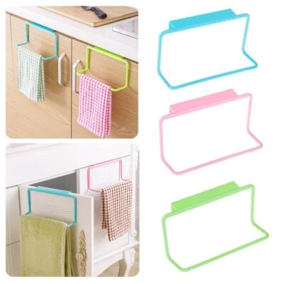 Hot Over Door Tool Home Hanger Rack Tea Towel Holder Kitchen Bathroom Bar Hook - Image 1 of 4