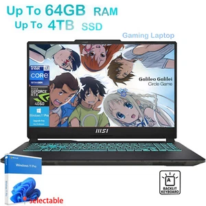2025 MSI Cyborg 15.6" Gaming Laptop Intel Core i7-13620H Up To 64GB RAM 4TB SSD - Picture 1 of 7