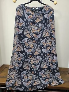 Daniel Rainn Woman's Size S Paisley Fully Lined Skirt 100% Polyester #1 - Picture 1 of 4