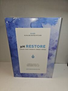 pH Restore Glass Alkaline Water Filter Pitcher - Long Lasting No Filter 