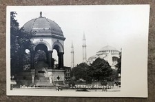 VINTAGE TURKEY POST CARD - ISTANBUL CONSTANTINOPOLE (SULTAN AHMET ALMAN CESMESI)