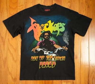 Camiseta ROCKERS NYC Rasta Biker Zombie Talla M Dub Reggae Dancehall HECHA EN EE. UU. Foto 1 de 4