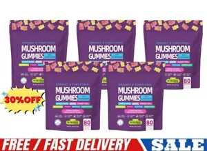 Mushroom Gummies 2500mg 80pcs w/ Lion's Mane Ashwagandha Brain & Nervous System - Imagen 1 de 14